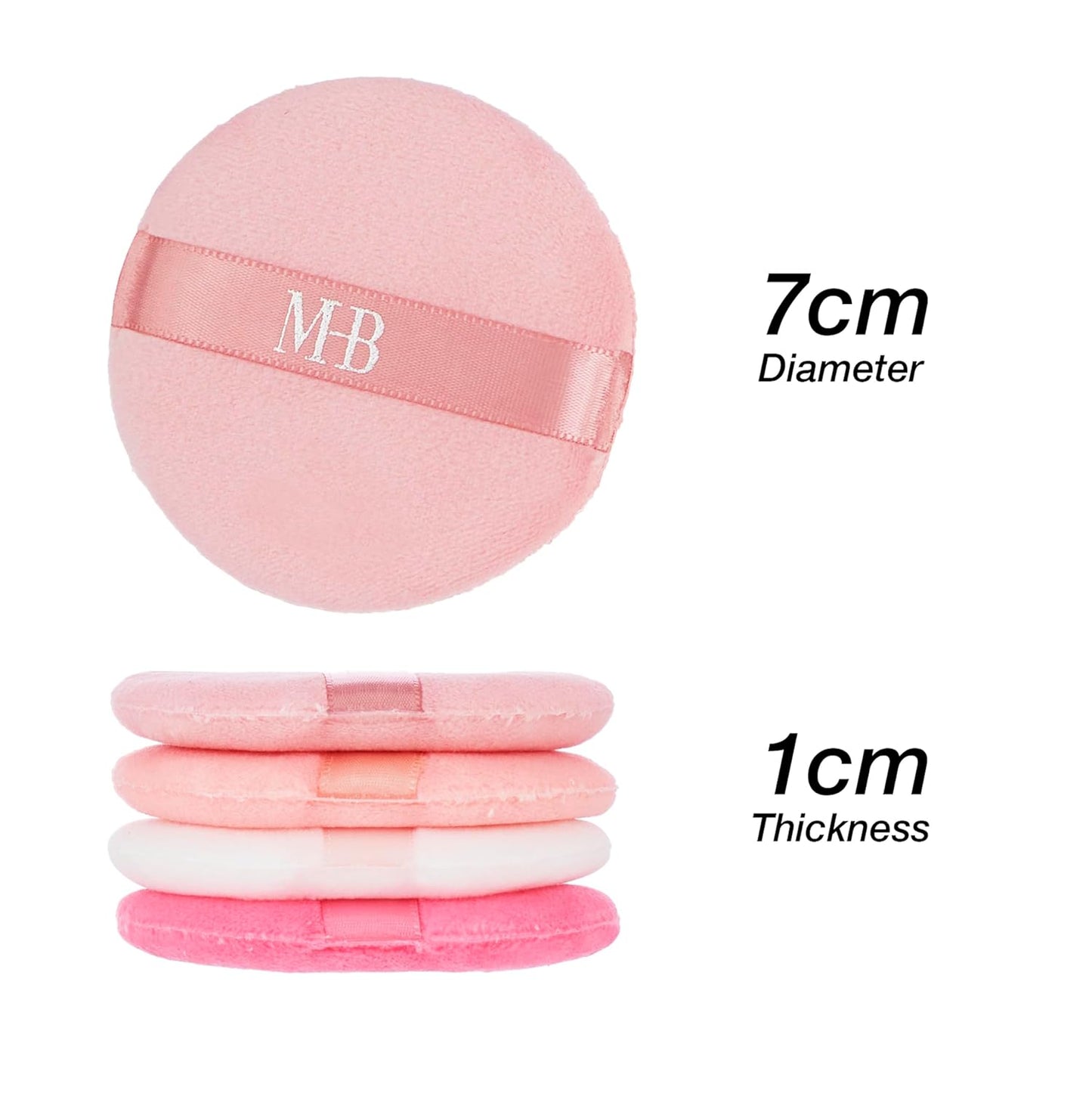 8Pc round Beauty Buff Blender Set - Flawless Finish Makeup Sponges | Blending & Setting. Cosmetic Beauty Puff Applicators. Pro Makeup Tools & Accessories