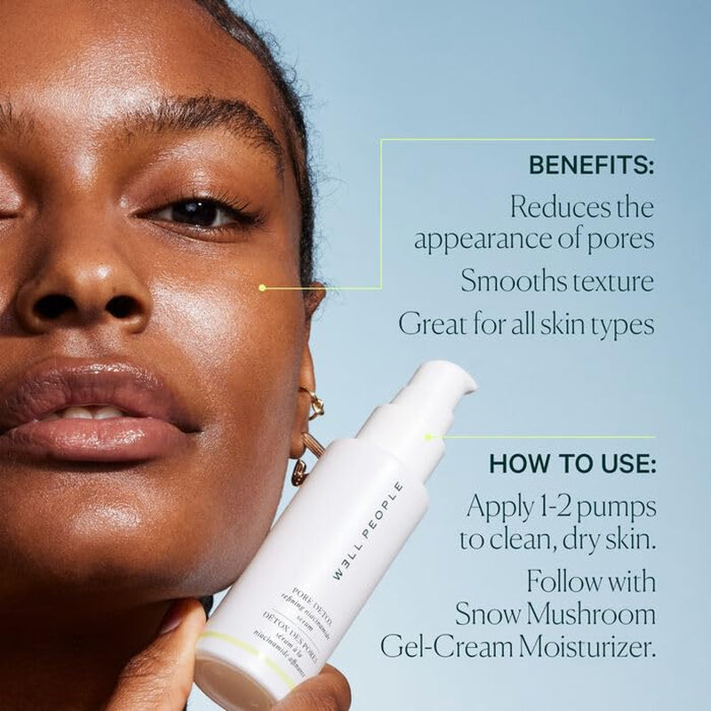 Pore Detox Niacinamide Refining Serum, Purifying Face Serum for Smoothing & Refining Pores, Evens Out Skin Tone, Vegan & Cruelty-Free