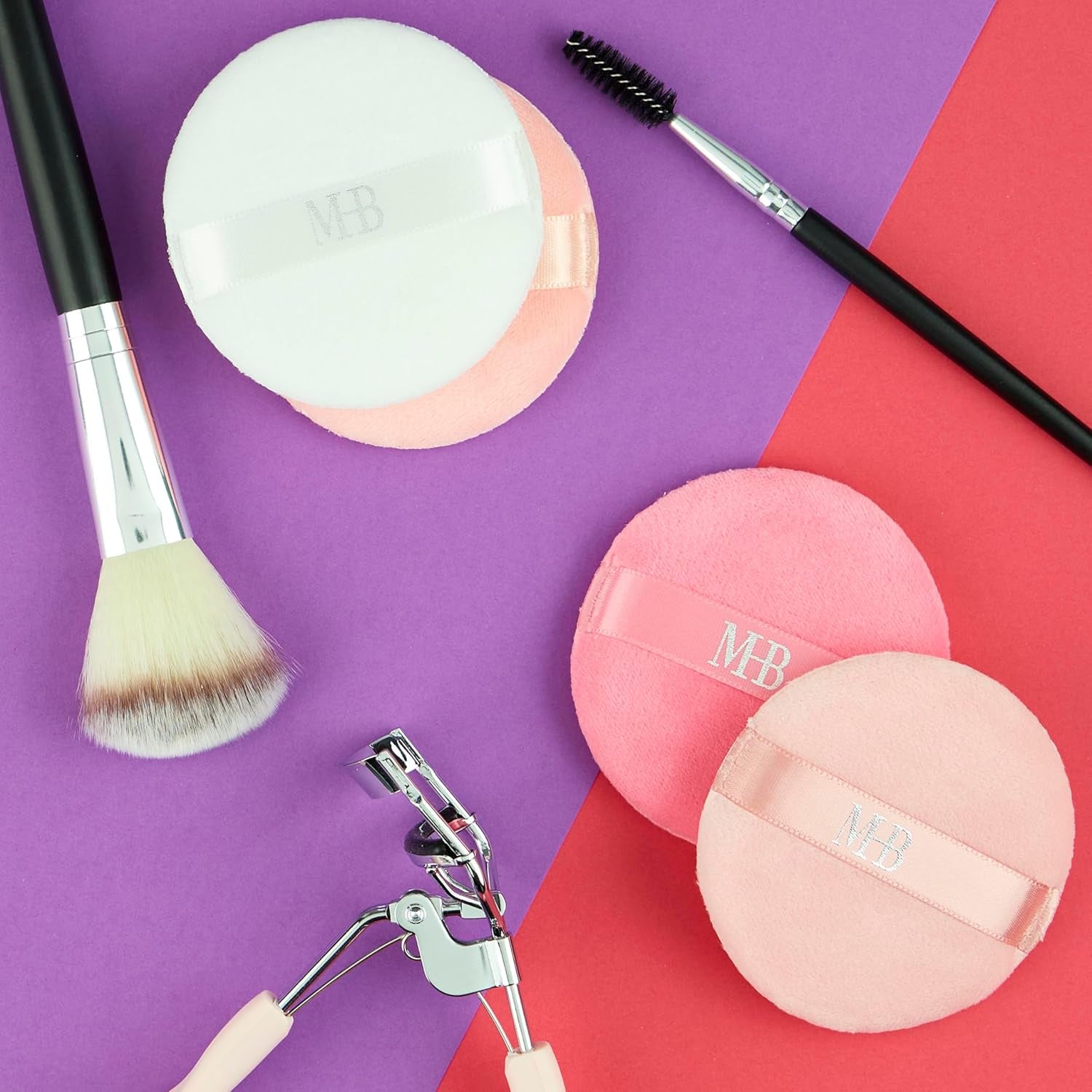 8Pc round Beauty Buff Blender Set - Flawless Finish Makeup Sponges | Blending & Setting. Cosmetic Beauty Puff Applicators. Pro Makeup Tools & Accessories