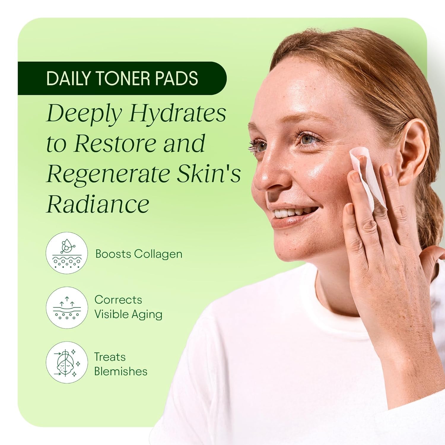 Toner Pads - Korean Skincare for Dark Spots, Wrinkles & Dull Skin - Hydrating Facial Treatment with Snail Mucin, Niacinamide, Peptides & Centella - 100 Count